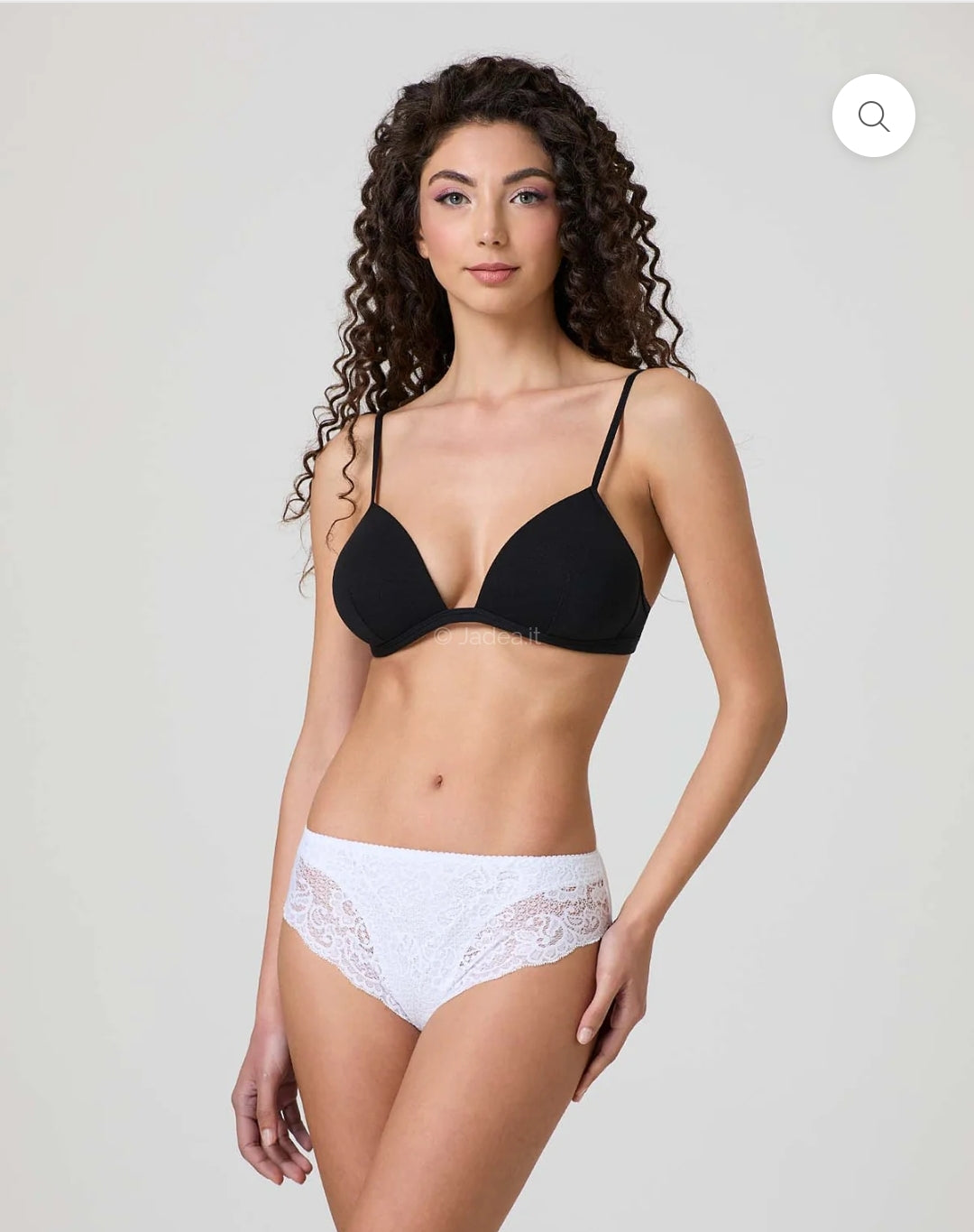 SLIP JADEA art.791 | in cotone modal con pizzo frontale