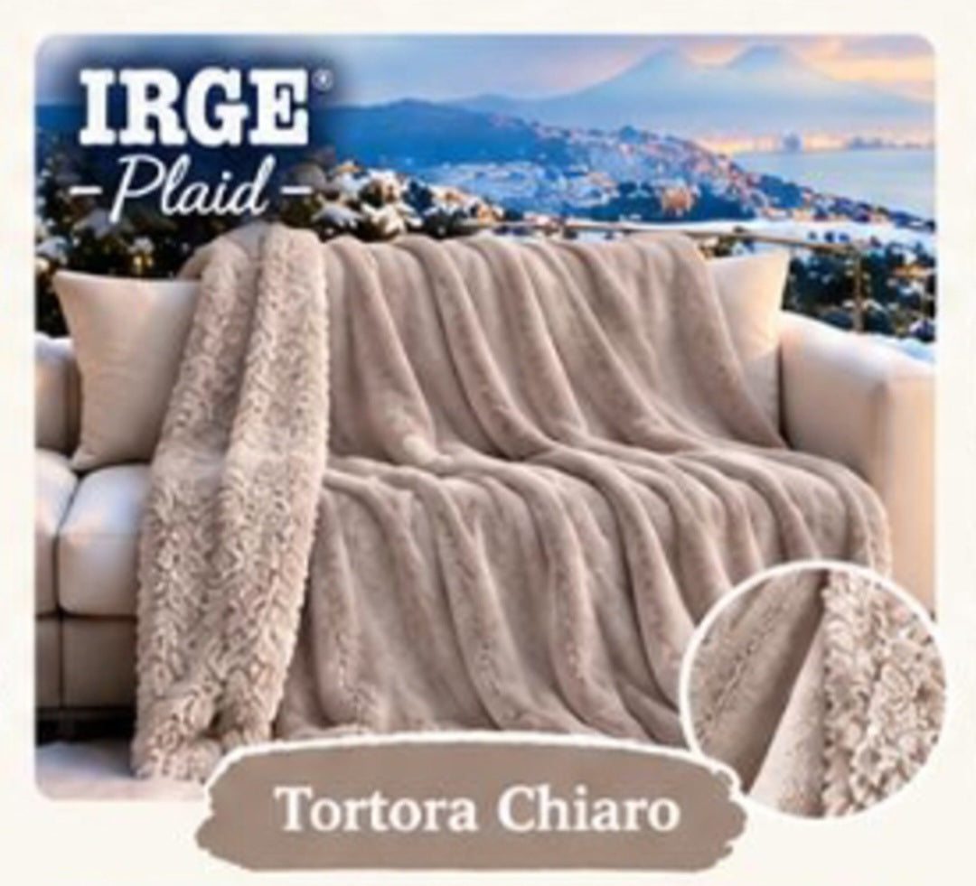 PLAID IRGE 1 PIAZZA E MEZZO | in morbida flannel con sherpa