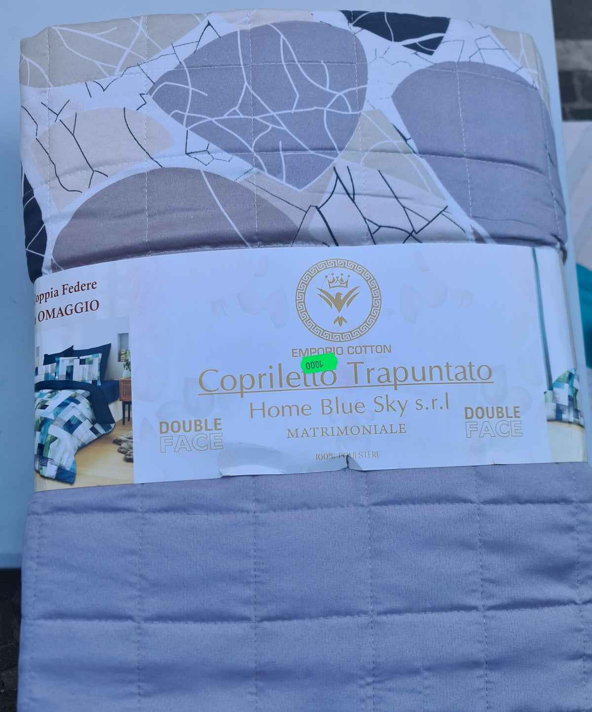 TRAPUNTINO MATRIMONIALE | + 2 federe in coordinato in regalo