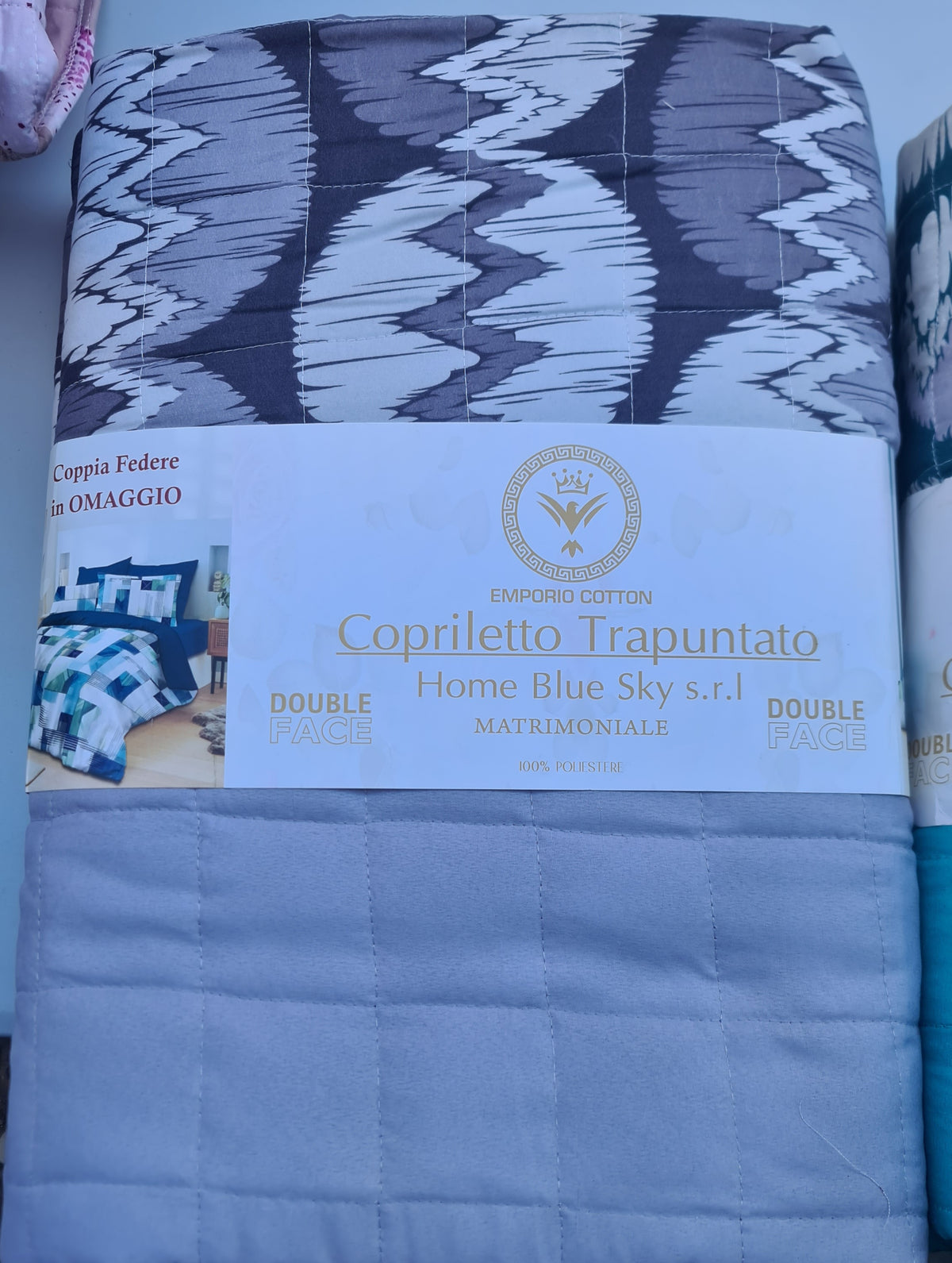TRAPUNTINO MATRIMONIALE | + 2 federe in coordinato in regalo