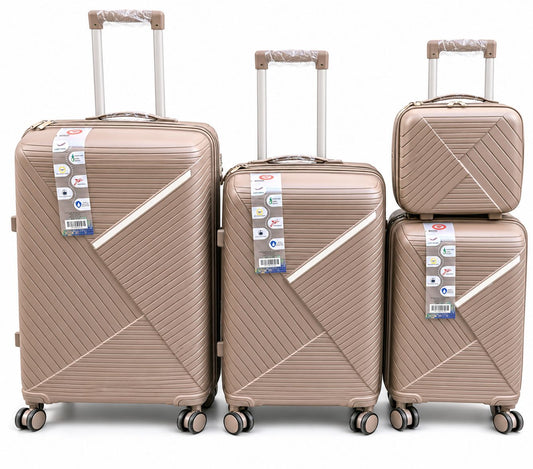 SET 4 VALIGIE | vari colori con bagaglio a mano con ruote removibili