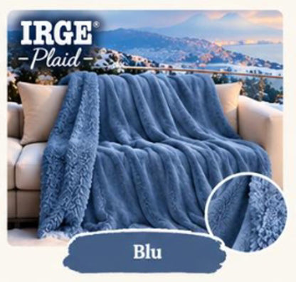 PLAID IRGE 1 PIAZZA E MEZZO | in morbida flannel con sherpa