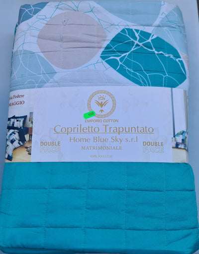 TRAPUNTINO MATRIMONIALE | + 2 federe in coordinato in regalo