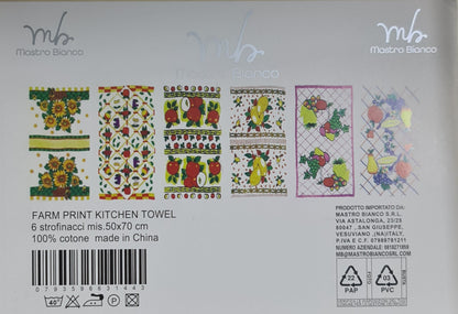 SET 6 STROFINACCI DA CUCINA  |in spugna 100%cotone