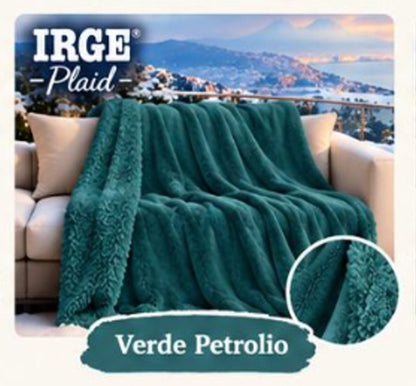 PLAID IRGE 1 PIAZZA E MEZZO | in morbida flannel con sherpa