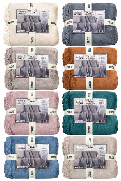 PLAID IRGE 1 PIAZZA E MEZZO | in morbida flannel con sherpa