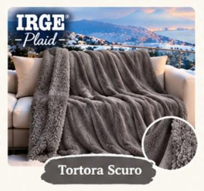 PLAID IRGE 1 PIAZZA E MEZZO | in morbida flannel con sherpa
