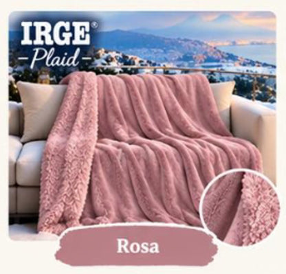 PLAID IRGE 1 PIAZZA E MEZZO | in morbida flannel con sherpa