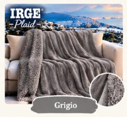 PLAID IRGE 1 PIAZZA E MEZZO | in morbida flannel con sherpa