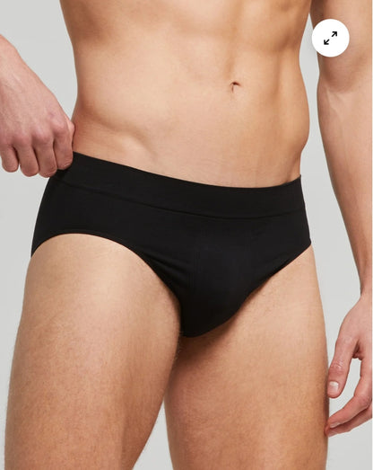 3 SLIP UOMO POMPEA|Seamless in confezione colorata in nero,blu e  grigio
