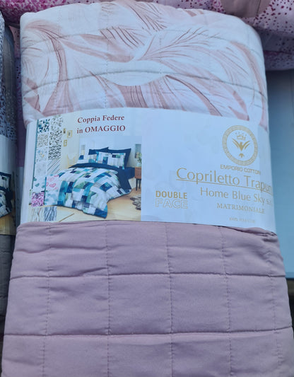 TRAPUNTINO MATRIMONIALE | + 2 federe in coordinato in regalo