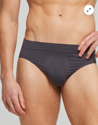 3 SLIP UOMO POMPEA|Seamless in confezione colorata in nero,blu e  grigio