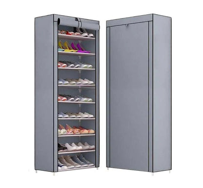 SCARPIERA 10 RIPIANI | con copertura con zip  fino a 30 paia di scarpe